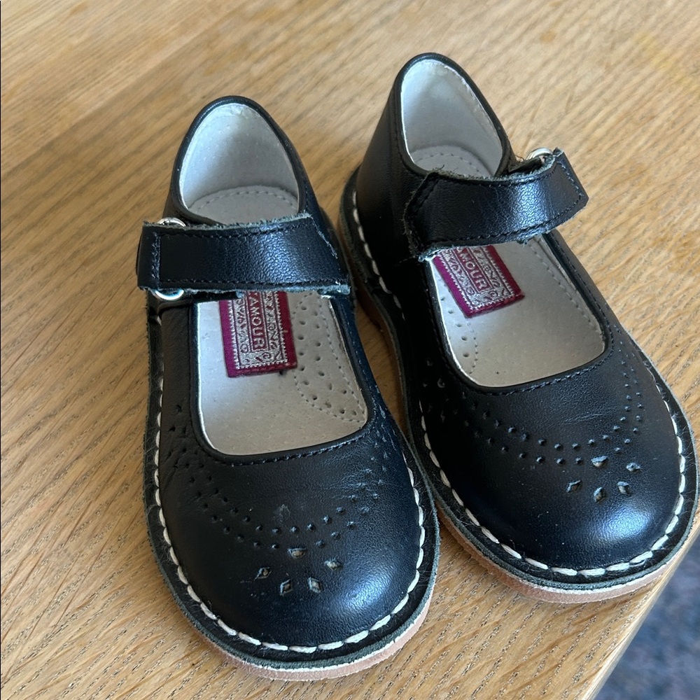 L'Amour Black Kids Dress Shoes